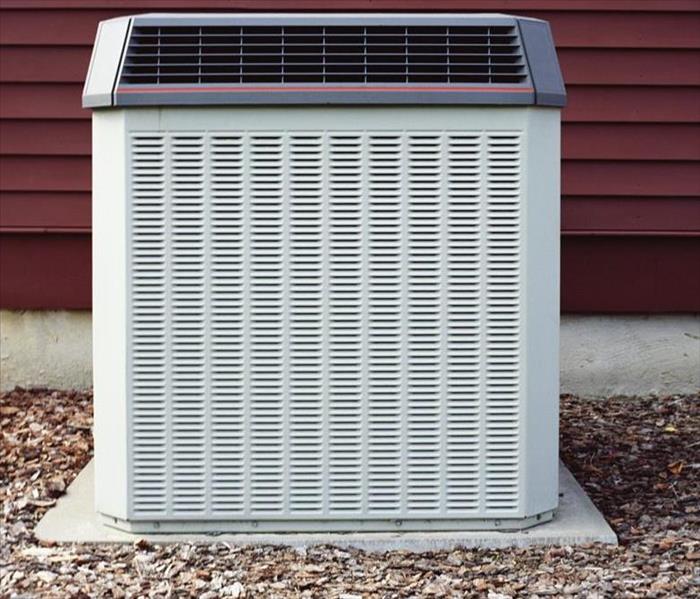 A standard outdoor HVAC unit