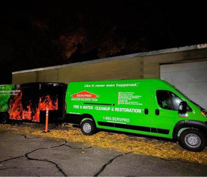 SERVPRO fleet ready for the job ahead of them
